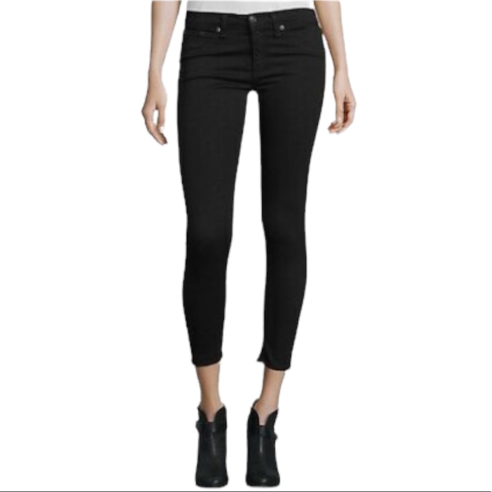 Rag & bone black ankle skinny pants size 29